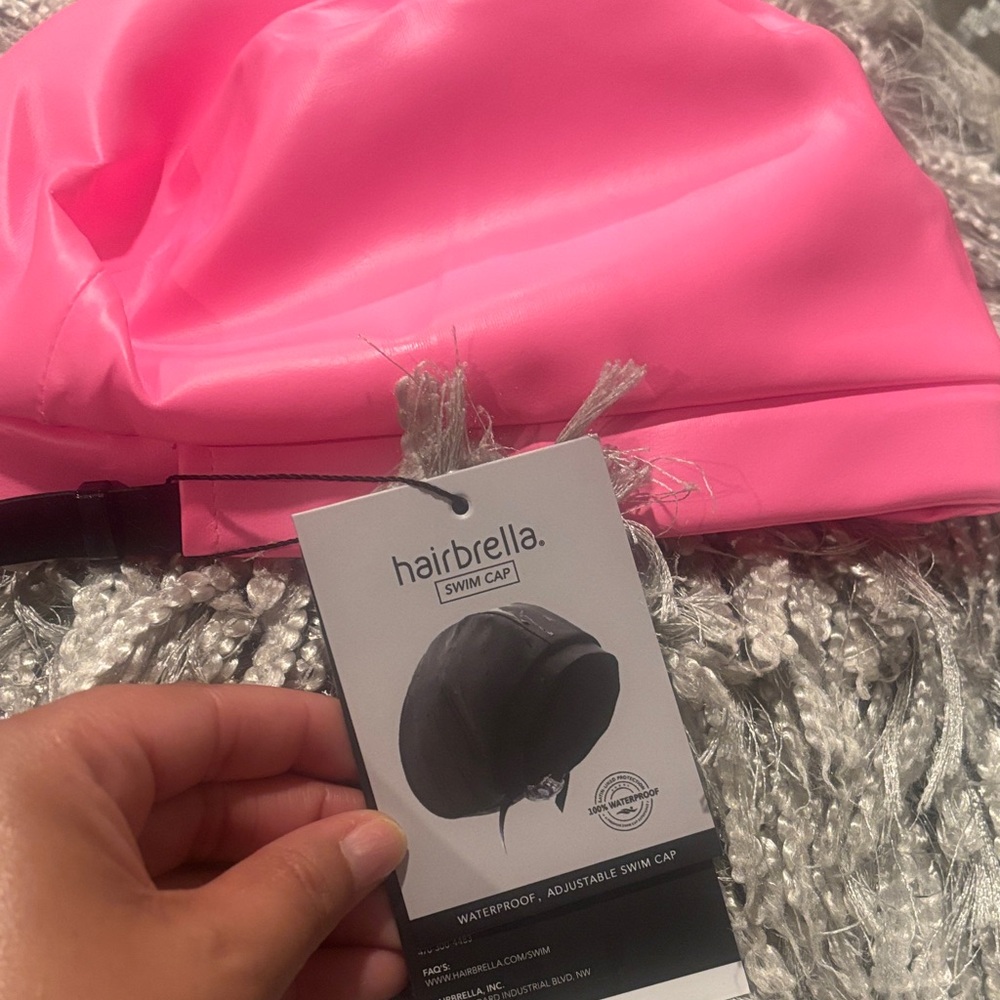 Hairbrella Women's Pink Swim Cap